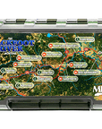 MFC River Map Waterproof Fly Box - Large featuring Blackfoot River Montana map for organized fly fishing storage