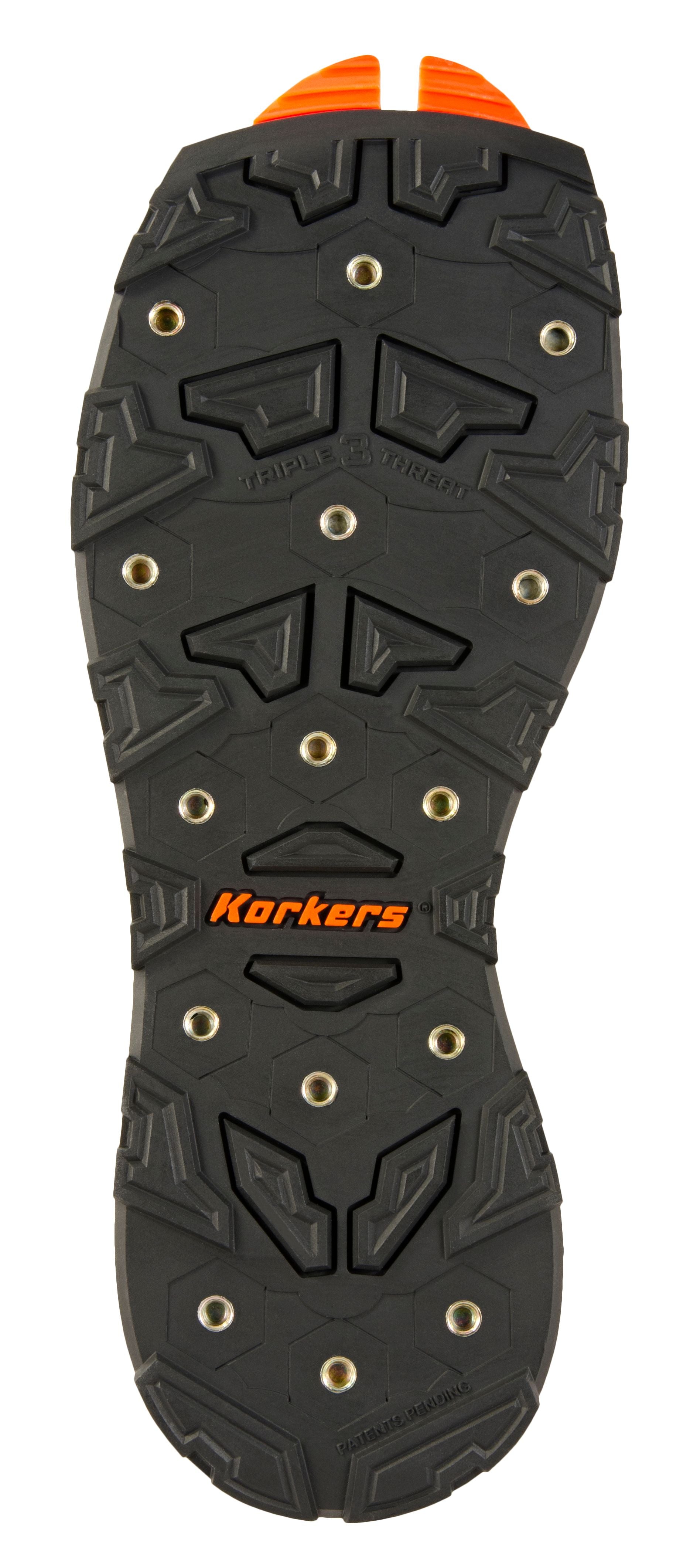 Korkers Triple Threat Carbide Spike sole with customizable traction and durable design for fly fishing at Freestone Fly Shop