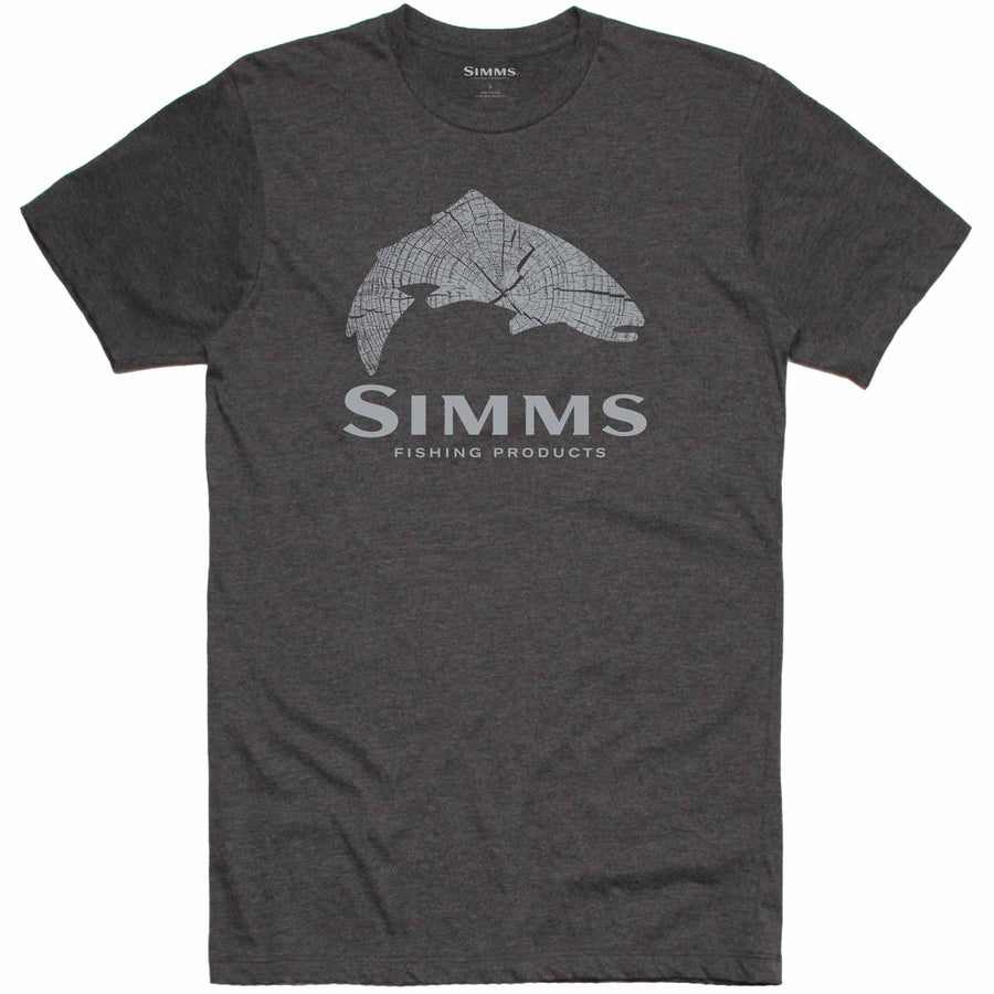 Simms Wood Trout Fill T-Shirt - Black