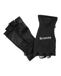 Simms Freestone Half Finger Glove - Black